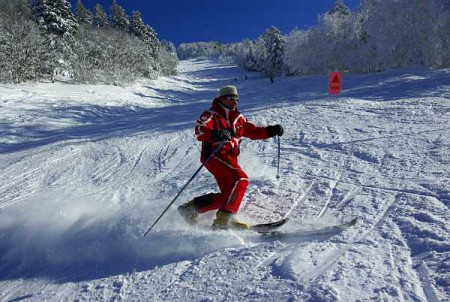 Télémark au Col de Rousset